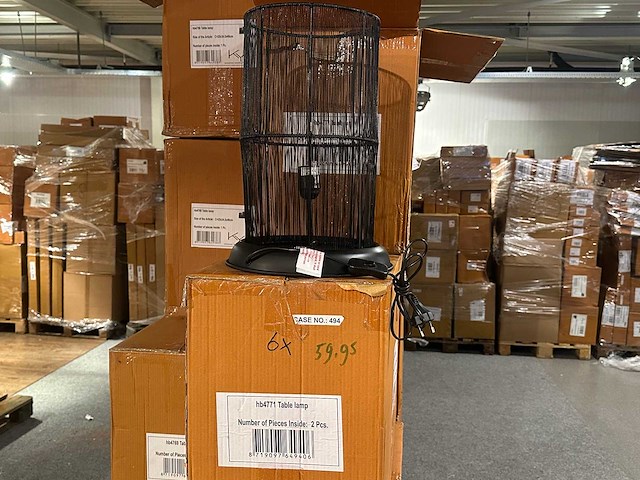 Pallet partij woondecoratie – mix van lampen, vazens & decoratie (partijhandel) - afbeelding 2 van  3