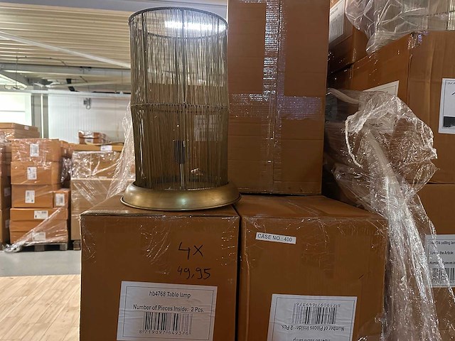 Pallet partij woondecoratie – mix van lampen, vazens & decoratie (partijhandel) - afbeelding 3 van  3