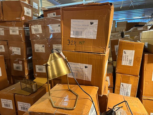 Pallet partij woondecoratie – mix van lampen, vazens & decoratie (partijhandel) - afbeelding 4 van  4