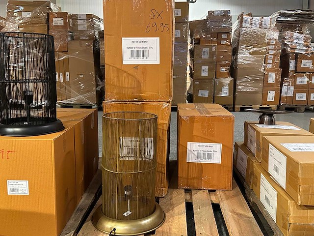 Pallet partij woondecoratie – mix van lampen, vazens & decoratie (partijhandel) - afbeelding 2 van  4