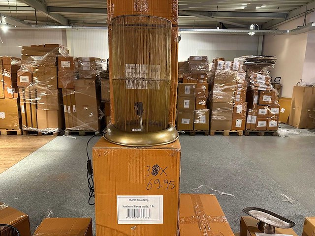 Pallet partij woondecoratie – mix van lampen, vazens & decoratie (partijhandel) - afbeelding 3 van  4