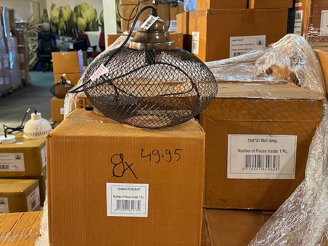 Pallet partij woondecoratie – mix van lampen, vazens & decoratie (partijhandel) - afbeelding 2 van  4