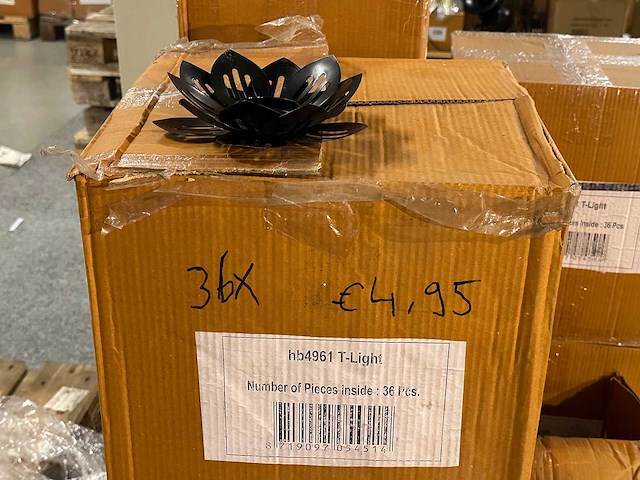 Pallet partij woondecoratie – mix van lampen, vazens & decoratie (partijhandel) - afbeelding 3 van  4