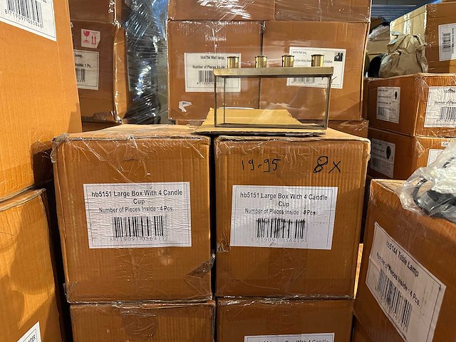 Pallet partij woondecoratie – mix van lampen, vazens & decoratie (partijhandel) - afbeelding 4 van  5