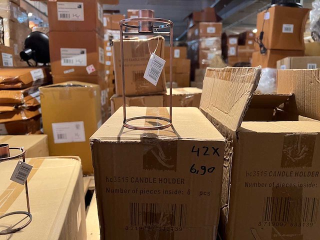 Pallet partij woondecoratie – mix van lampen, vazens & decoratie (partijhandel) - afbeelding 2 van  4