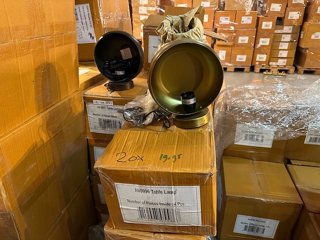 Pallet partij woondecoratie – mix van lampen, vazens & decoratie (partijhandel) - afbeelding 4 van  6