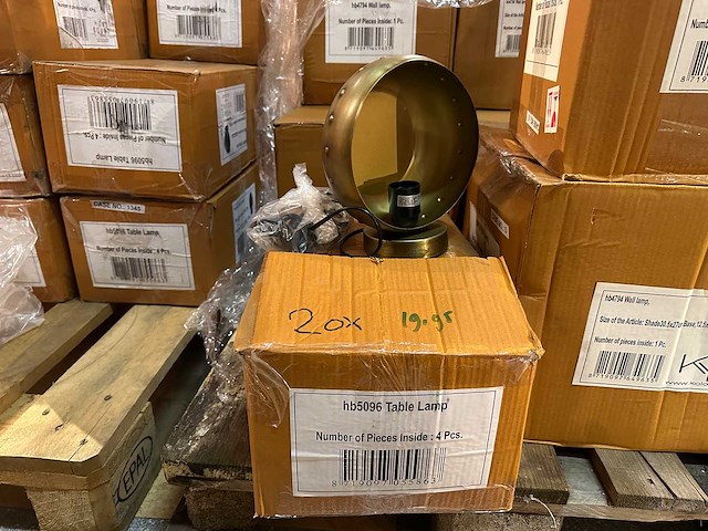 Pallet partij woondecoratie – mix van lampen, vazens & decoratie (partijhandel) - afbeelding 5 van  6