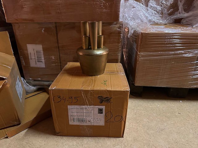 Pallet partij woondecoratie – mix van lampen, vazens & decoratie (partijhandel) - afbeelding 3 van  3