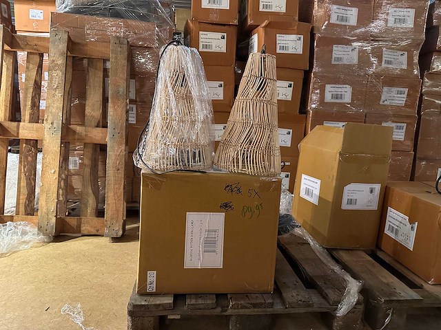 Pallet partij woondecoratie – mix van lampen, vazens & decoratie (partijhandel) - afbeelding 3 van  6