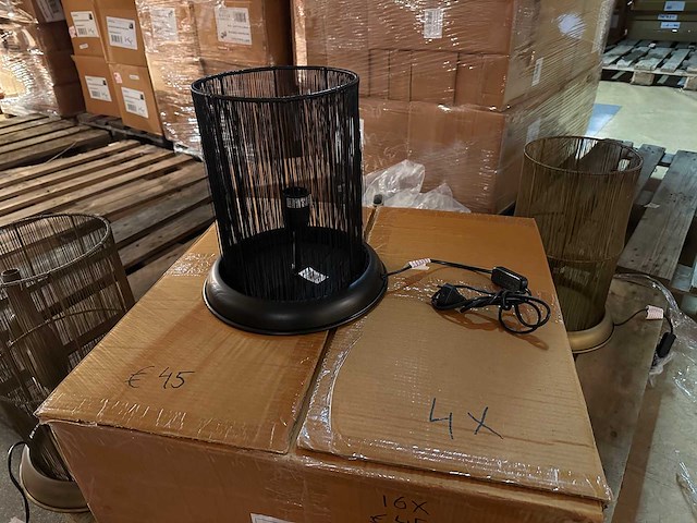 Pallet partij woondecoratie – mix van lampen, vazens & decoratie (partijhandel) - afbeelding 5 van  6