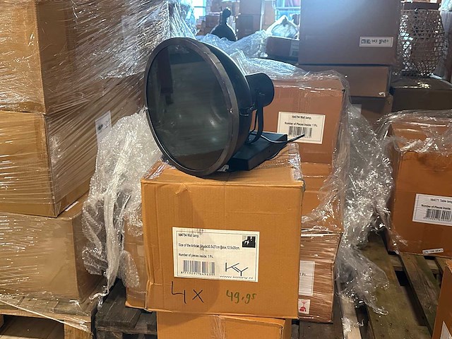 Pallet partij woondecoratie – mix van lampen, vazens & decoratie (partijhandel) - afbeelding 4 van  5