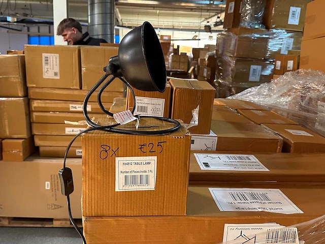 Pallet partij woondecoratie – mix van lampen, vazens & decoratie (partijhandel) - afbeelding 4 van  4