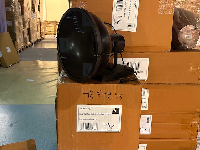 Pallet partij woondecoratie – mix van lampen, vazens & decoratie (partijhandel) - afbeelding 4 van  6