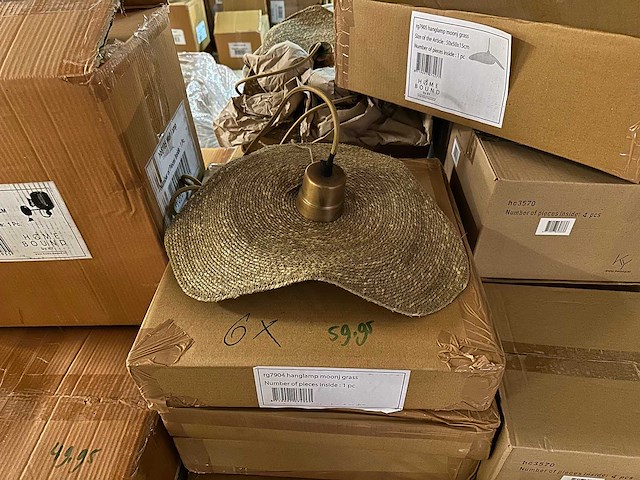 Pallet partij woondecoratie – mix van lampen, vazens & decoratie (partijhandel) - afbeelding 3 van  3