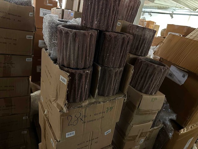 Pallet partij woondecoratie – mix van lampen, vazens & decoratie (partijhandel) - afbeelding 4 van  5