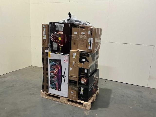 Pallet pc schermen / monitors retourgoederen - 18 items - afbeelding 1 van  9