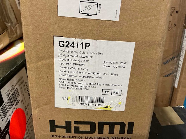Pallet pc schermen / monitors retourgoederen - 22 items - afbeelding 2 van  3
