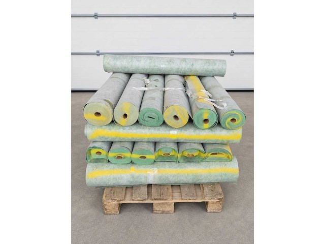 Pallet pu rubber ondervloer (25 rollen) - afbeelding 1 van  1