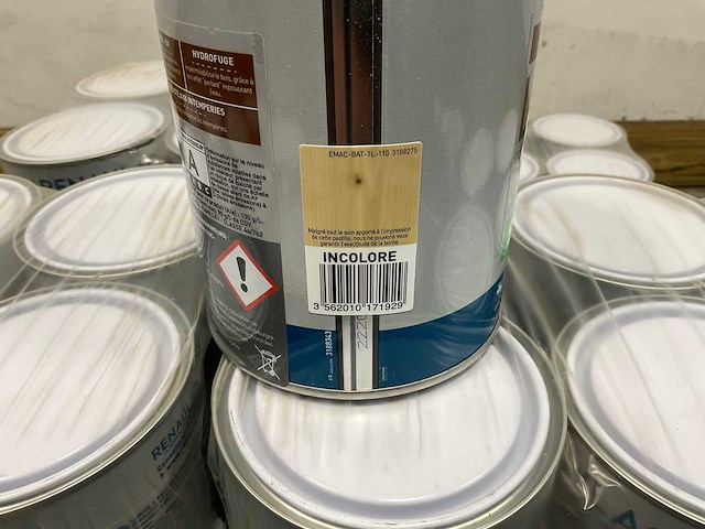 Pallet renaulac acryl-houtbeits satijn transparant - 90 liter - afbeelding 9 van  9