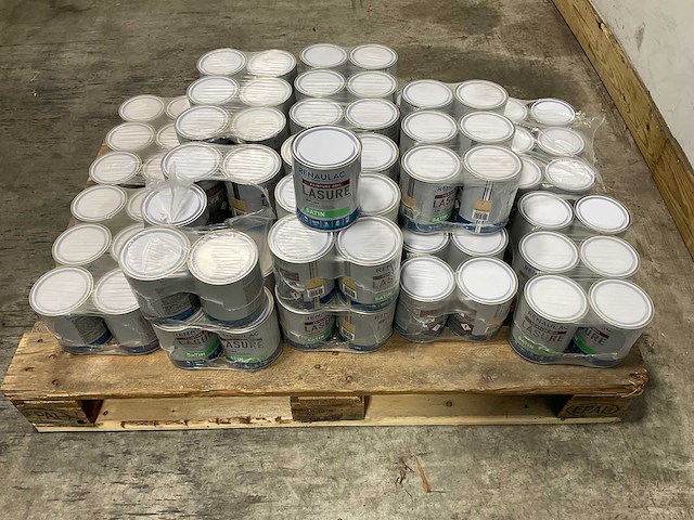 Pallet renaulac acryl-houtbeits satijn transparant - 90 liter - afbeelding 8 van  9