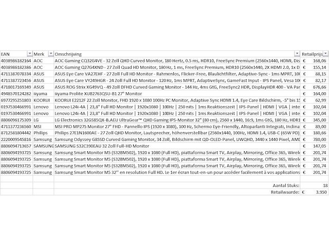 Pallet retourgoederen - pc / monitors - 18 items - afbeelding 7 van  9