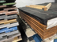 Pallet schuttingdelen bruin gecoat 180x180cm (8x) - afbeelding 3 van  3
