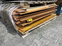 Pallet schuttingdelen bruin gecoat 180x180cm (9x) - afbeelding 1 van  2