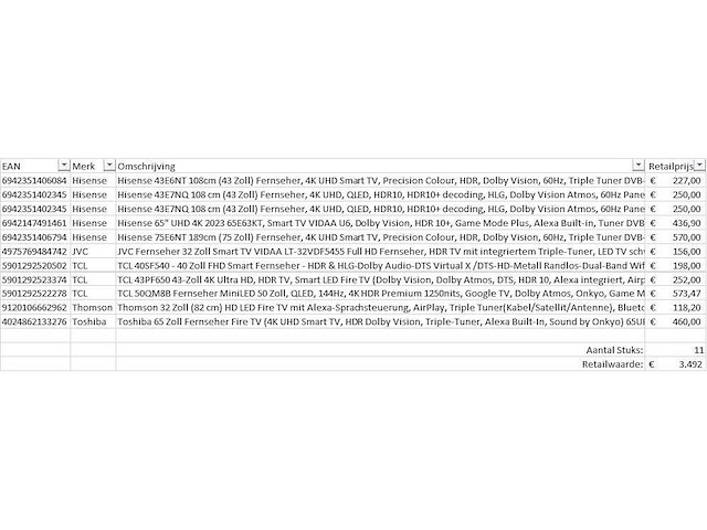 Pallet televisies retourgoederen - 11 items - afbeelding 5 van  7