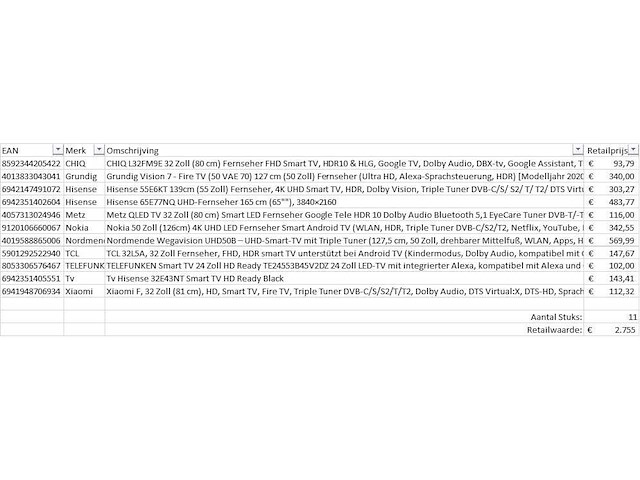 Pallet televisies retourgoederen - 11 items - afbeelding 6 van  8