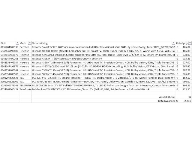 Pallet televisies retourgoederen - 12 items - afbeelding 6 van  8