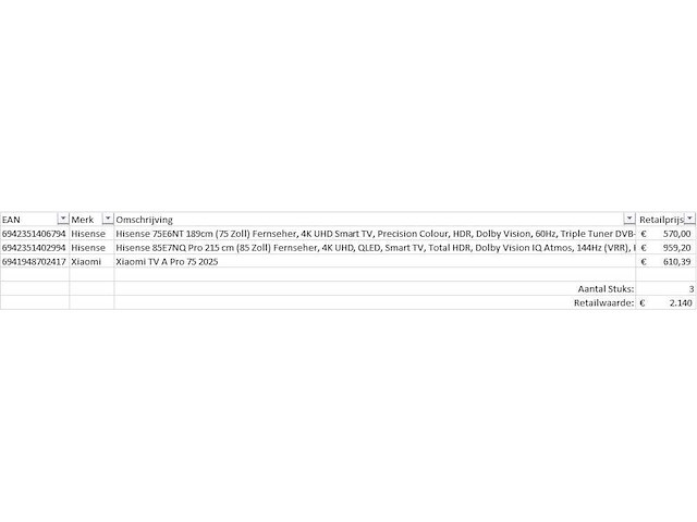 Pallet televisies retourgoederen - 3 items - afbeelding 5 van  7