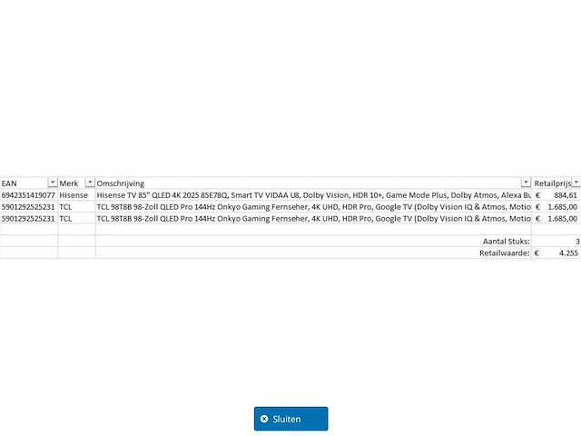 Pallet televisies retourgoederen - 3 items - afbeelding 5 van  7