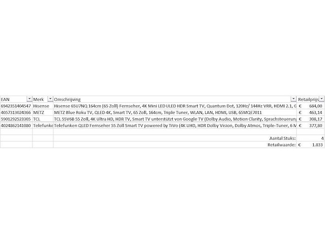 Pallet televisies retourgoederen - 4 items - afbeelding 5 van  7