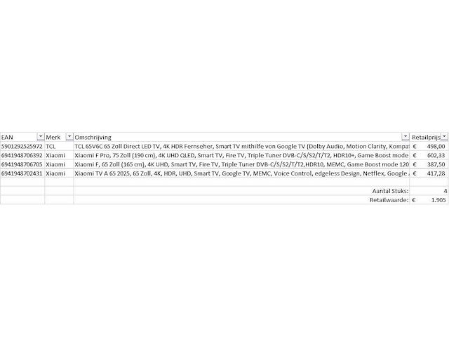 Pallet televisies retourgoederen - 4 items - afbeelding 7 van  9