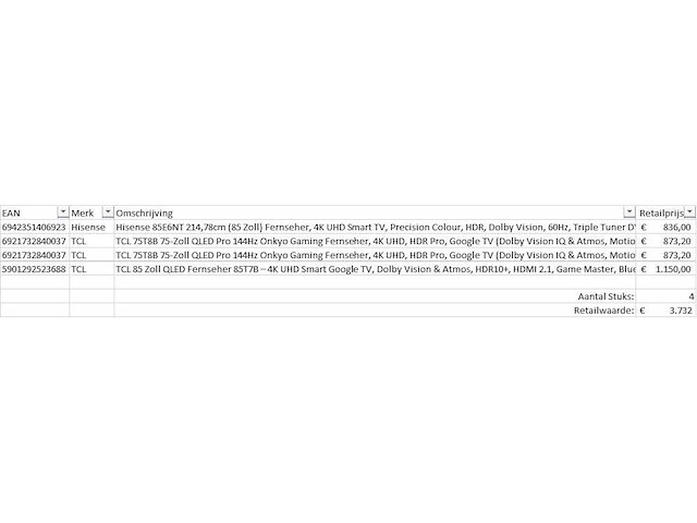 Pallet televisies retourgoederen - 4 items - afbeelding 6 van  8