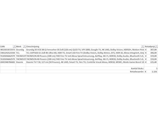 Pallet televisies retourgoederen - 5 items - afbeelding 5 van  7