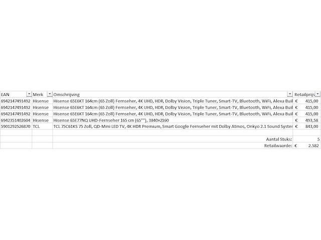 Pallet televisies retourgoederen - 5 items - afbeelding 5 van  7