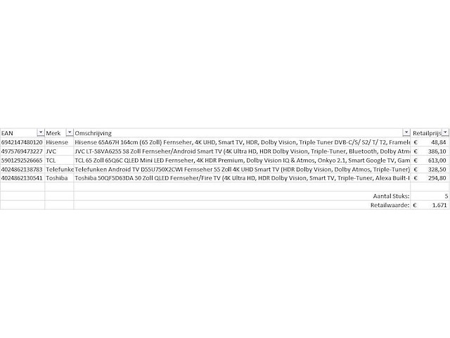 Pallet televisies retourgoederen - 5 items - afbeelding 6 van  7