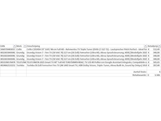 Pallet televisies retourgoederen - 6 items - afbeelding 5 van  7