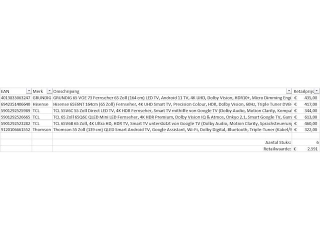 Pallet televisies retourgoederen - 6 items - afbeelding 6 van  8