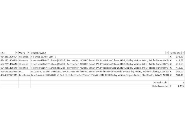 Pallet televisies retourgoederen - 6 items - afbeelding 5 van  7
