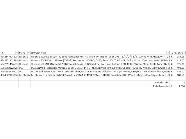 Pallet televisies retourgoederen - 6 items - afbeelding 5 van  7