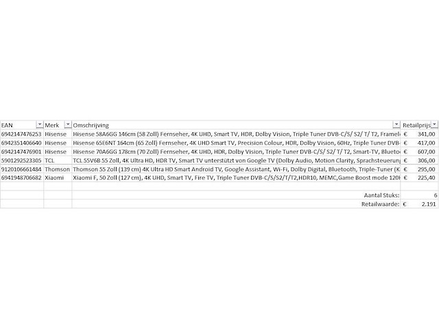 Pallet televisies retourgoederen - 6 items - afbeelding 7 van  9