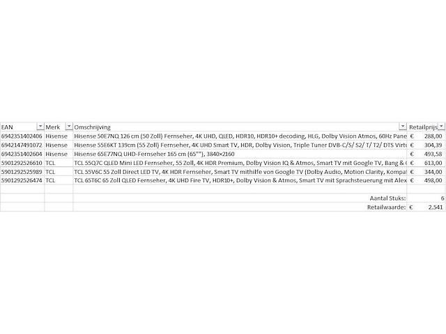 Pallet televisies retourgoederen - 6 items - afbeelding 6 van  8