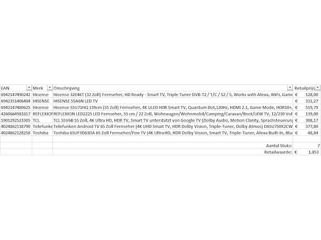 Pallet televisies retourgoederen - 7 items - afbeelding 5 van  7