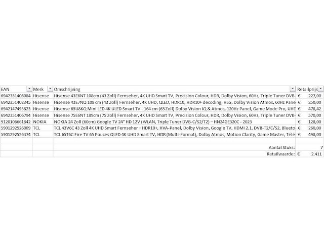 Pallet televisies retourgoederen - 7 items - afbeelding 5 van  7