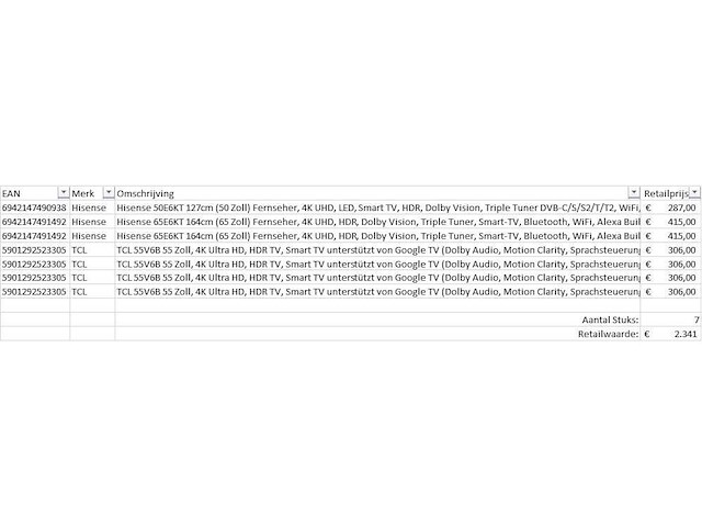Pallet televisies retourgoederen - 7 items - afbeelding 9 van  10