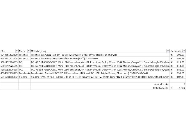 Pallet televisies retourgoederen - 7 items - afbeelding 6 van  8
