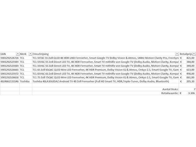 Pallet televisies retourgoederen - 7 items - afbeelding 9 van  10