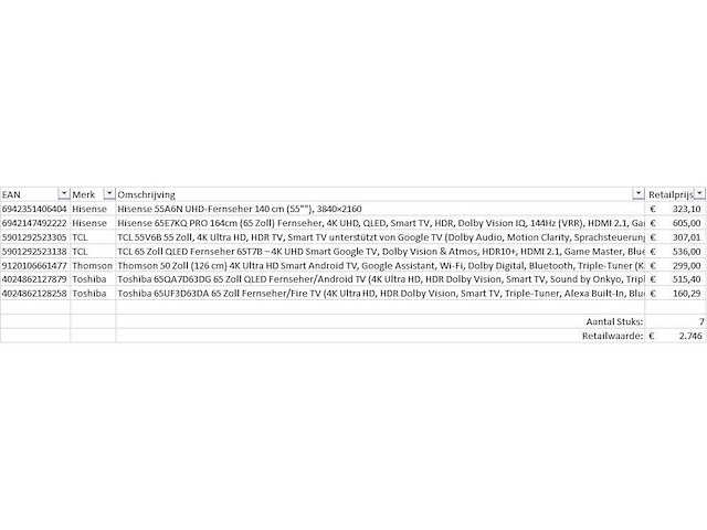 Pallet televisies retourgoederen - 7 items - afbeelding 6 van  8